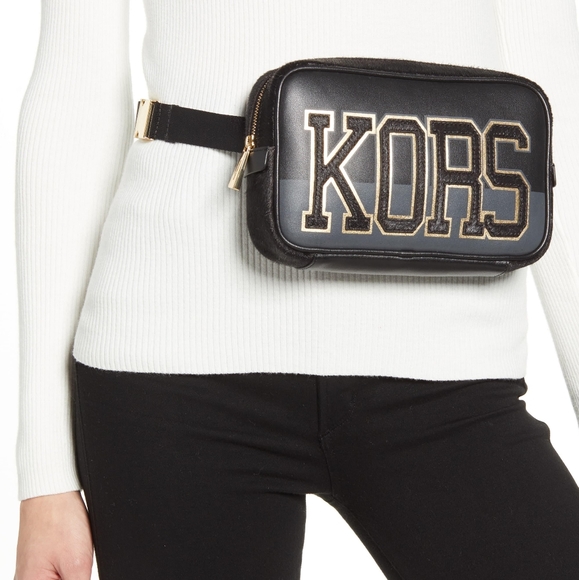 NEW Michael Kors Varsity Belt Bag - Picture 4 of 8